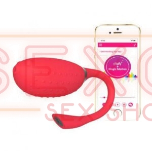 Vibrador a Control APP Magic Motion Fugu Rojo