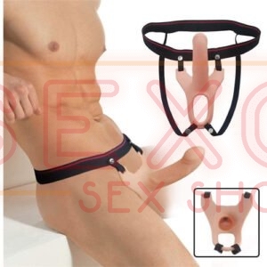Arnés Piel Hollow Strap-On 6.7" - Imagen 3