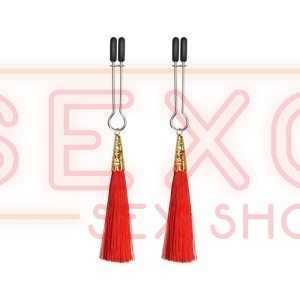 Pinza para pezones con borlas Glamour