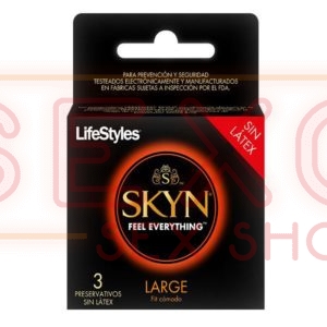 LifeStyles Skyn Largo Preservativo 3 Und Sin Latex