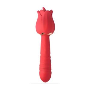 Vibrador Estimulador Rosa 3 en 1 Lame, Empuja y Vibra - Imagen 1