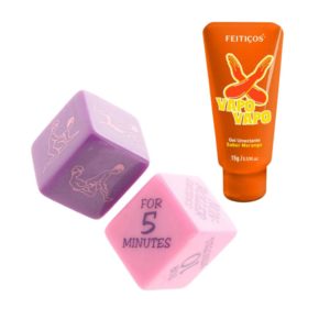 Dados Sex! Dice + Gel Vapo Vapo Sabor Frutilla