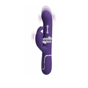 Vibrador Rabit 4x1 Empuje + Vibra + Gira + Estimula